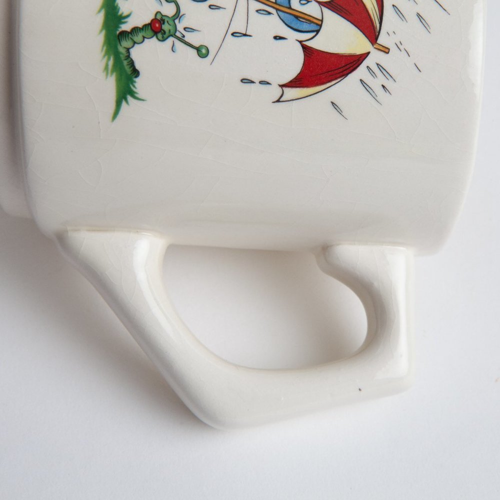 Vintage Mouse With Umbrella Ceramic Mug Coffee Cup Cute Cartoon Mouse - Picture 9 of 16
